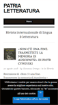 Mobile Screenshot of patrialetteratura.com