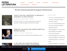 Tablet Screenshot of patrialetteratura.com